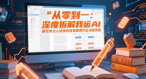 从零到一:深度拆解我运用AI撰写爽文小说挣取首笔稿费的全流程思路-副业团