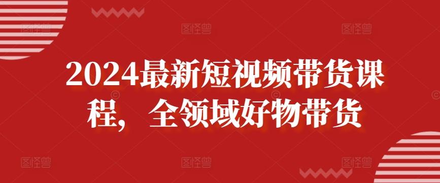 2024最新短视频带货课程，全领域好物带货-副业团