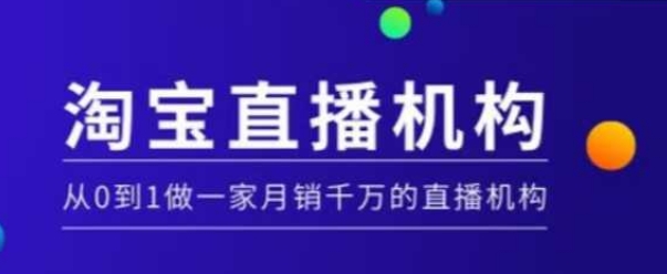 淘宝直播运营实操课【MCN机构】，从0到1做一家月销千万的直播机构-副业团