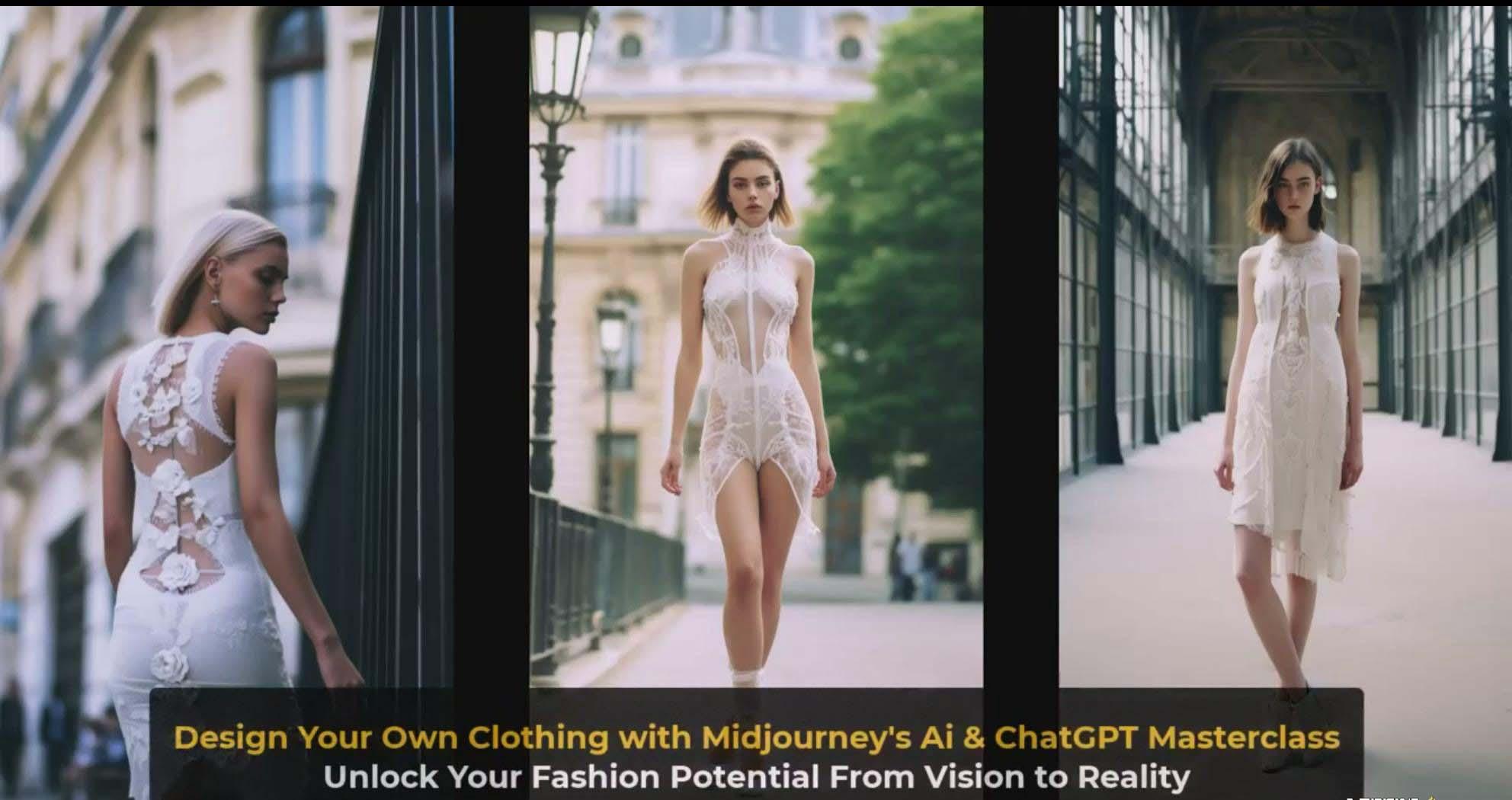 图片[4]-利用 Midjourneys Ai 人工智能设计自己的服装AI大师班-10节课-中英字幕-副业团