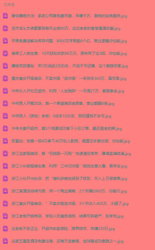 图片[1]-(9607期)真实有效391套商业模式，年入几十到几百万案例解析(电子书+视频+图文)-副业团