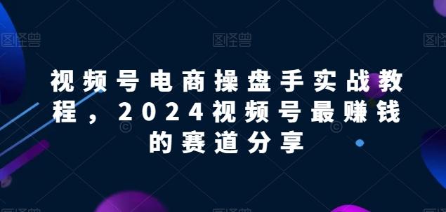 视频号电商实战教程,2024视频号最赚钱的赛道分享-副业团