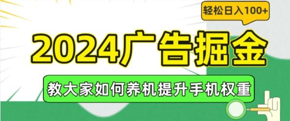 2024广告掘金,教大家如何养机提升手机权重,轻松日入100+【揭秘】-副业团