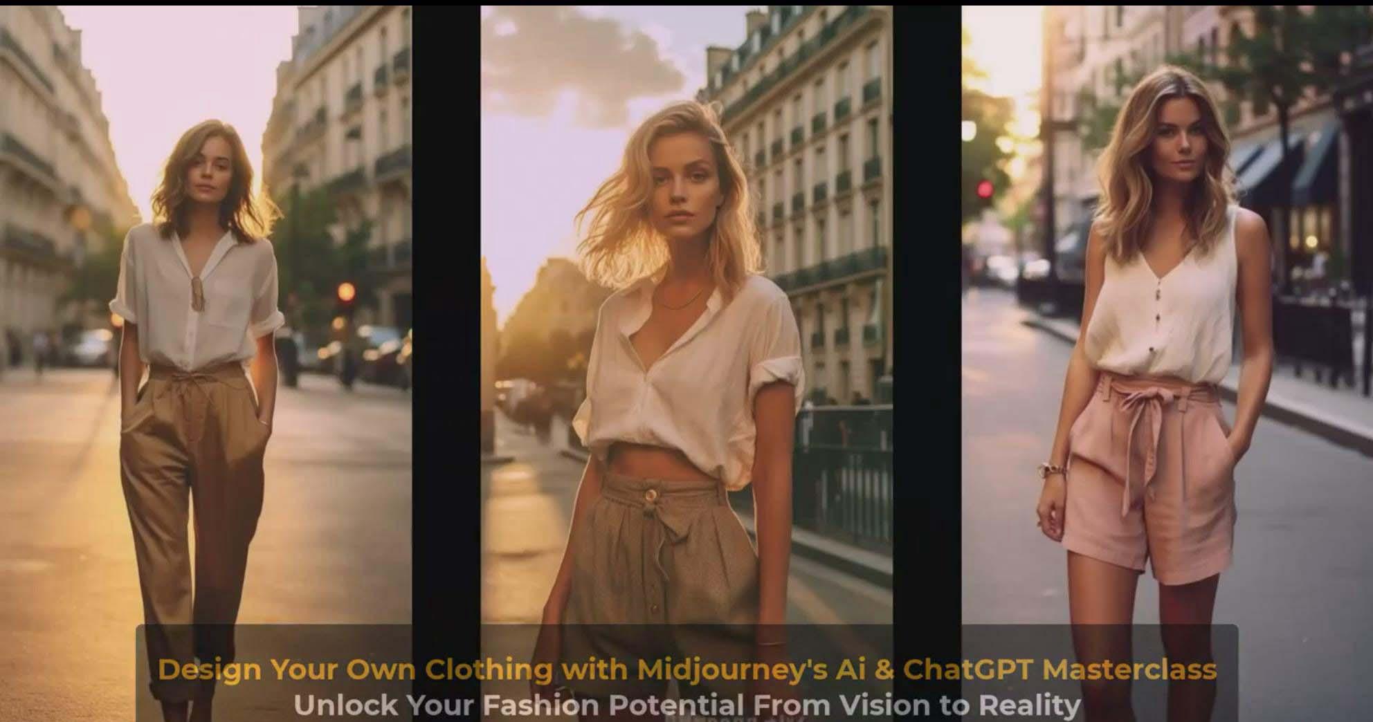 图片[9]-利用 Midjourneys Ai 人工智能设计自己的服装AI大师班-10节课-中英字幕-副业团