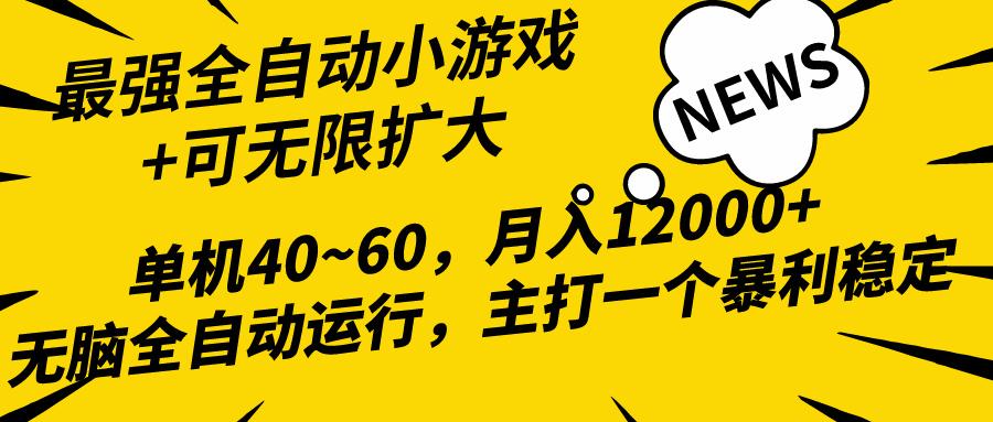 (10046期)2024最新全网独家小游戏全自动,单机40~60,稳定躺赚,小白都能月入过万-副业团
