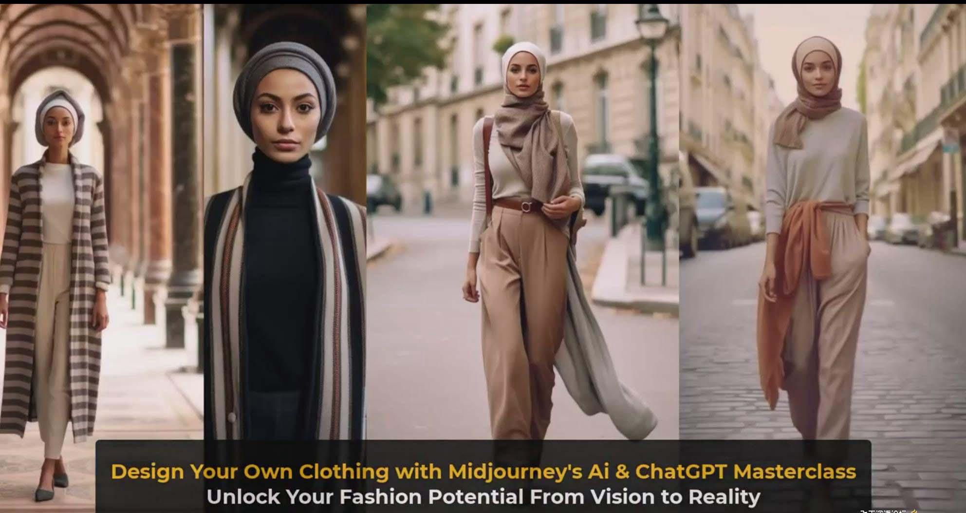 图片[10]-利用 Midjourneys Ai 人工智能设计自己的服装AI大师班-10节课-中英字幕-副业团