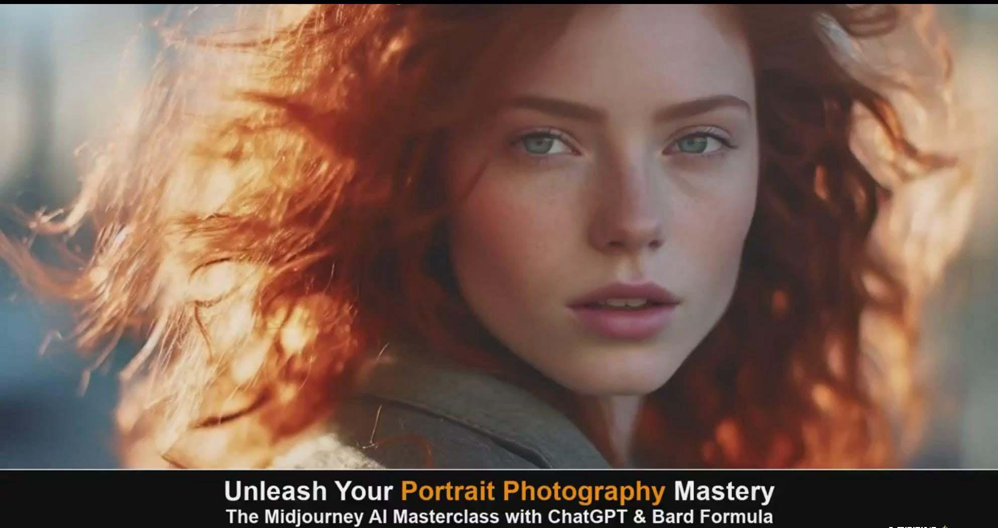图片[2]-(9312期)Midjourney v5 ChatGPT 和 Bard AI人工智能人像摄影大师班-15节-中英字幕-副业团