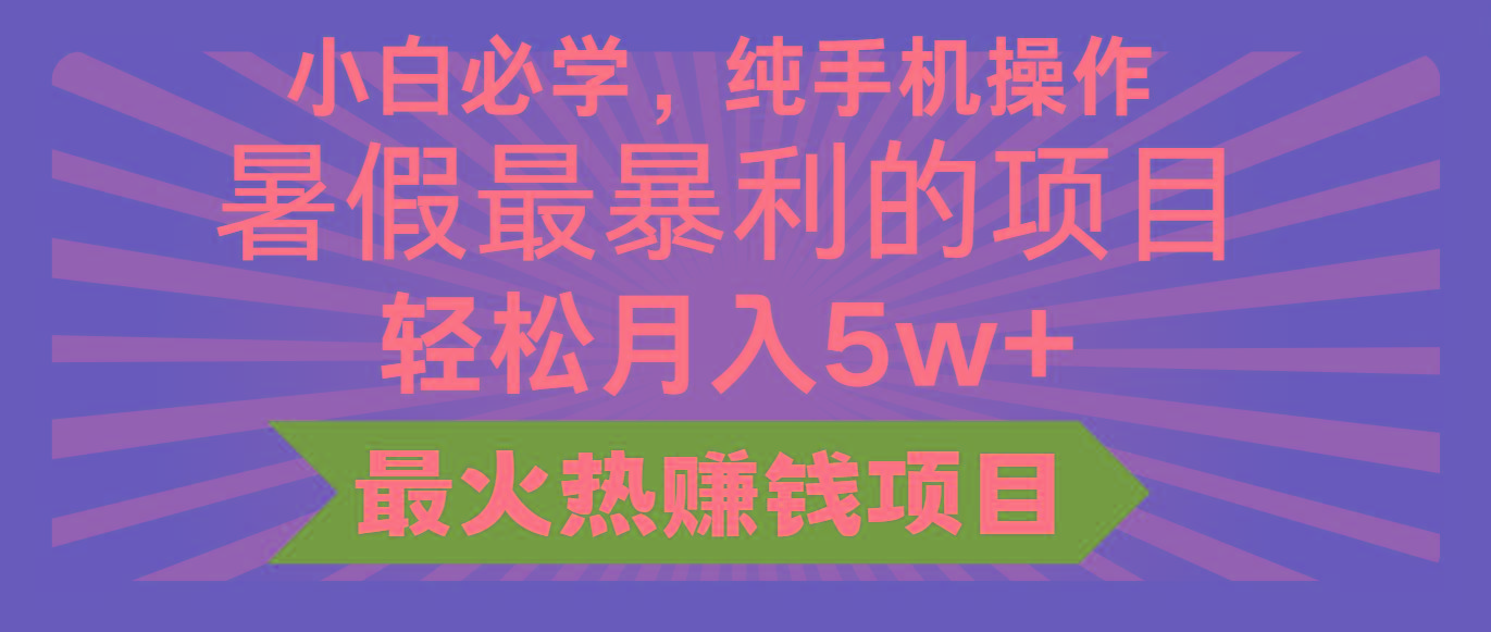 2024暑假最赚钱的项目,小红书咸鱼暴力引流简单无脑操作,每单利润最少500+-副业团