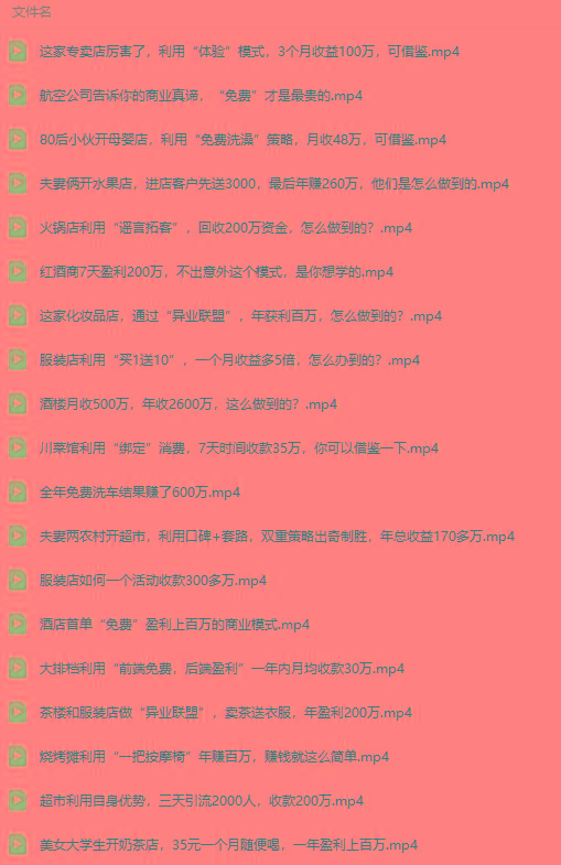 图片[5]-(9607期)真实有效391套商业模式，年入几十到几百万案例解析(电子书+视频+图文)-副业团