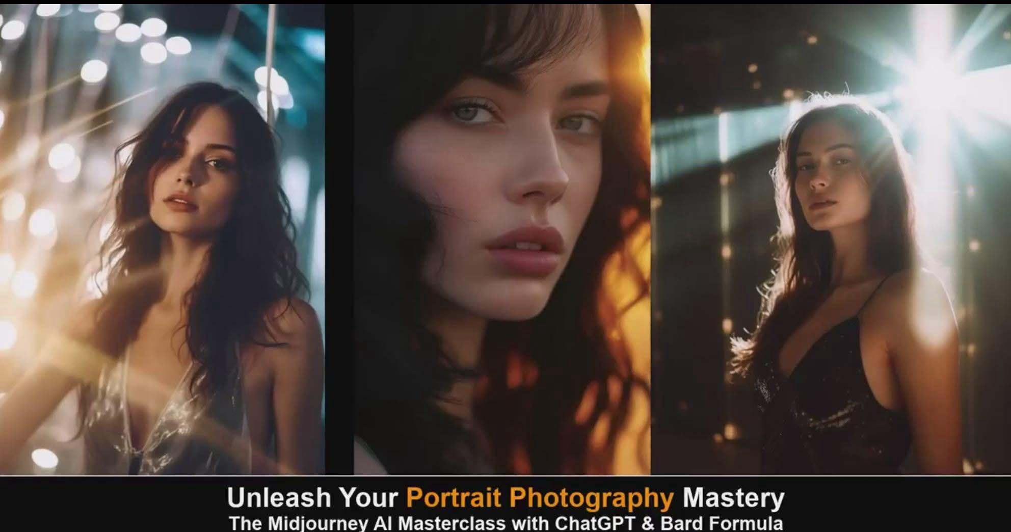 图片[6]-(9312期)Midjourney v5 ChatGPT 和 Bard AI人工智能人像摄影大师班-15节-中英字幕-副业团