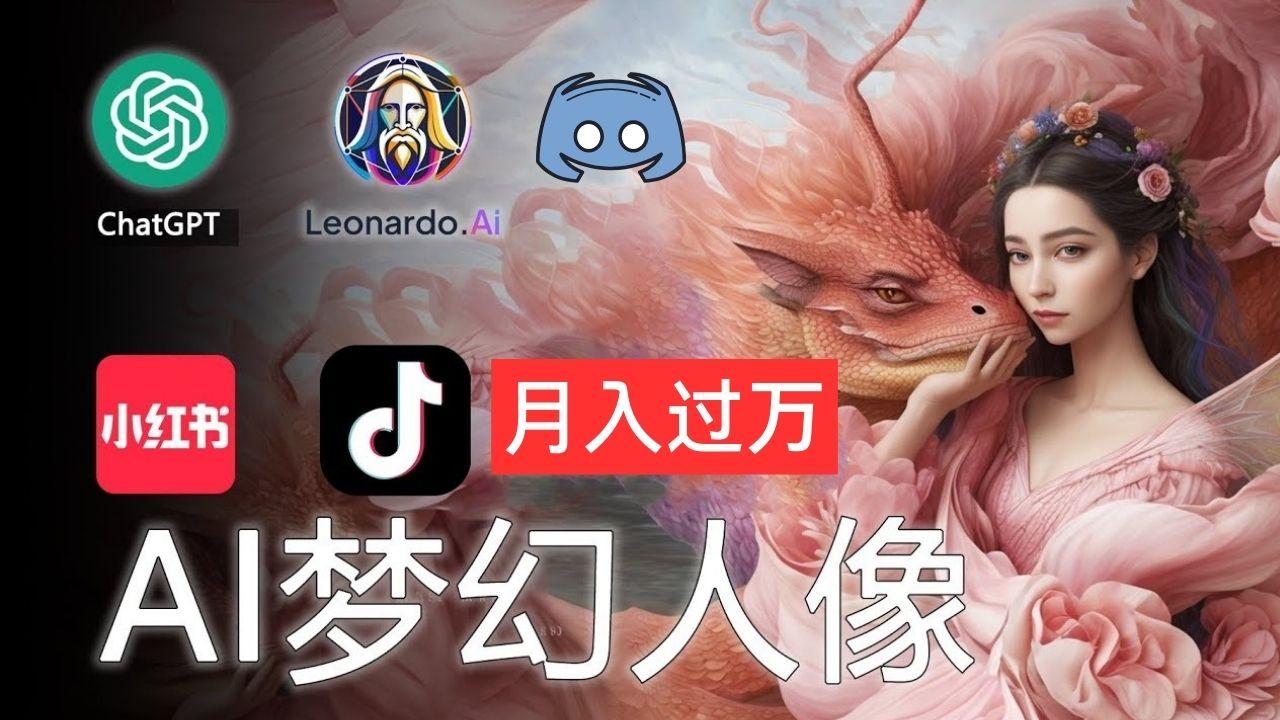 AI摄影梦幻人像:零基础也能月入过万的秘密-副业团