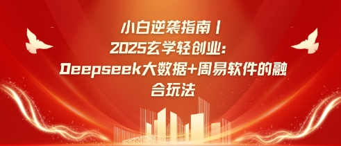 小白逆袭指南,2025玄学轻创业:Deepseek大数据+周易算法的融合玩法-副业团