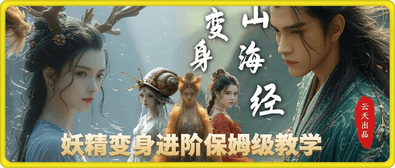 云天AI山海经变身视频教程，妖精变身进阶保姆级教学-副业团