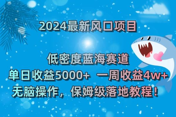 (8545期)2024最新风口项目 低密度蓝海赛道,日收益5000+周收益4w+ 无脑操作,保...-副业团