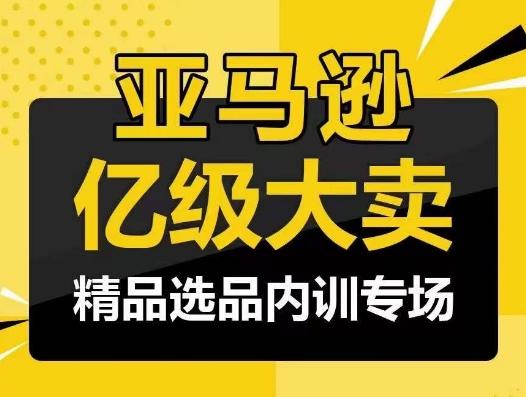 亚马逊亿级大卖-精品选品内训专场,亿级卖家分享选品成功之道-副业团