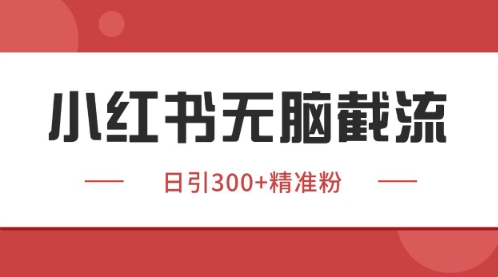 小红书只要你有同行就能获客,独家野路子获客玩法,暴力截流【揭秘】-副业团