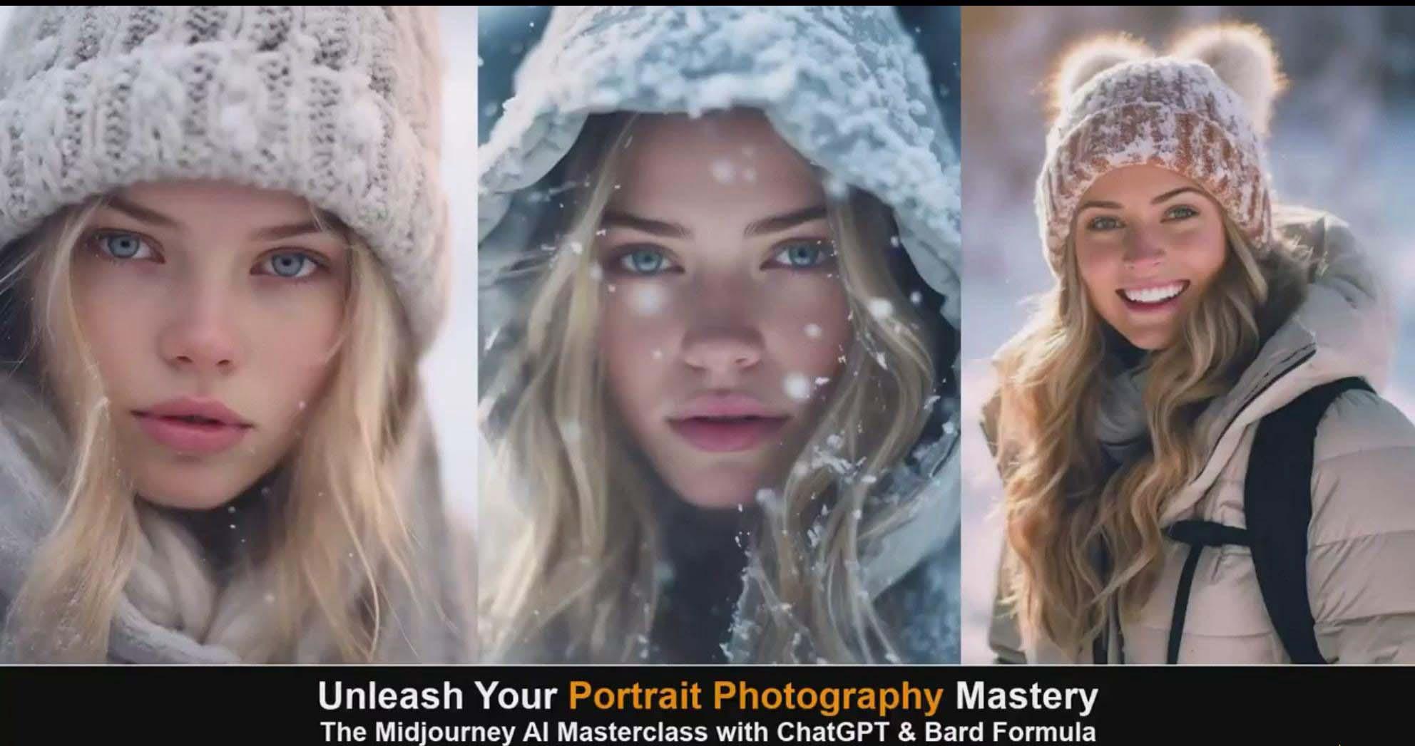 图片[5]-(9312期)Midjourney v5 ChatGPT 和 Bard AI人工智能人像摄影大师班-15节-中英字幕-副业团