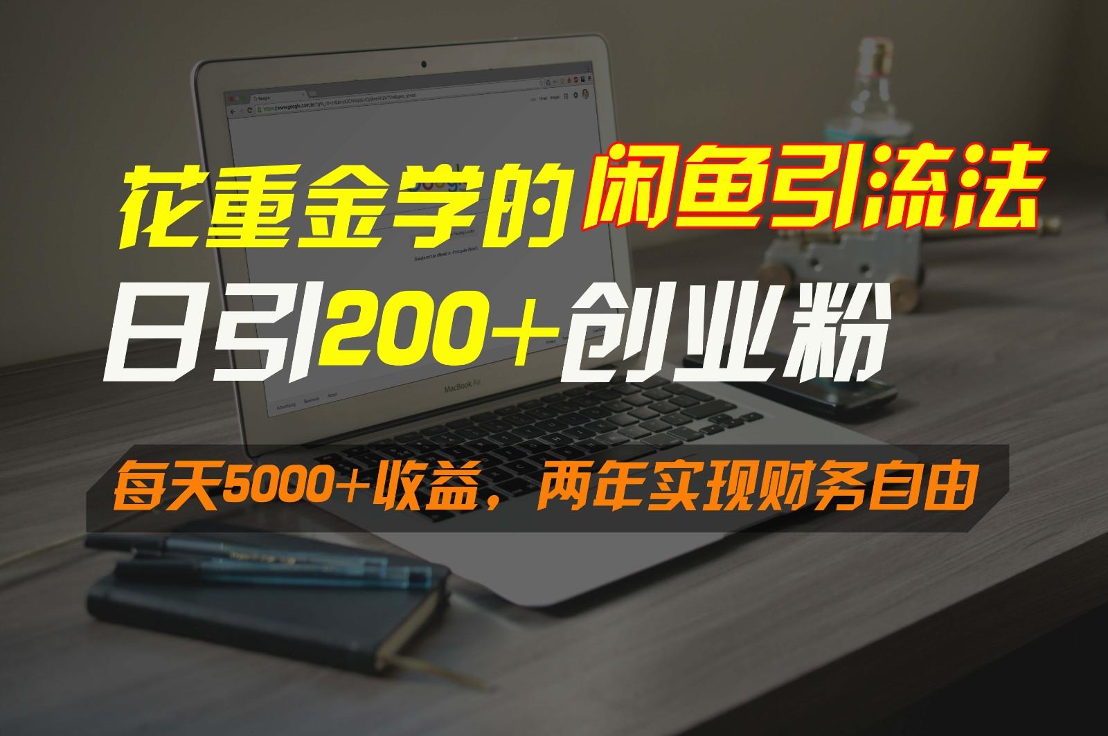 花重金学的闲鱼引流法,日引流300+创业粉,每天5000+收益,两年实现财务自由-副业团