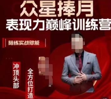众星捧月表现力巅峰训练营,全方位打造,陪练实战赋能-副业团