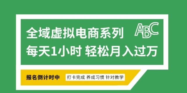 全域虚拟电商变现系列,通过平台出售虚拟电商产品从而获利-副业团
