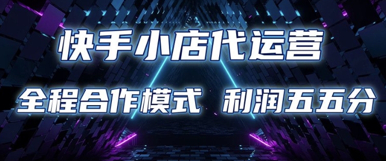 快手小店代运营 限时托管计划 合作模式 利润五五分成【揭秘】-副业团