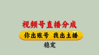 视频号直播分成,全程托管招募,单月轻松变现8k【揭秘】-副业团