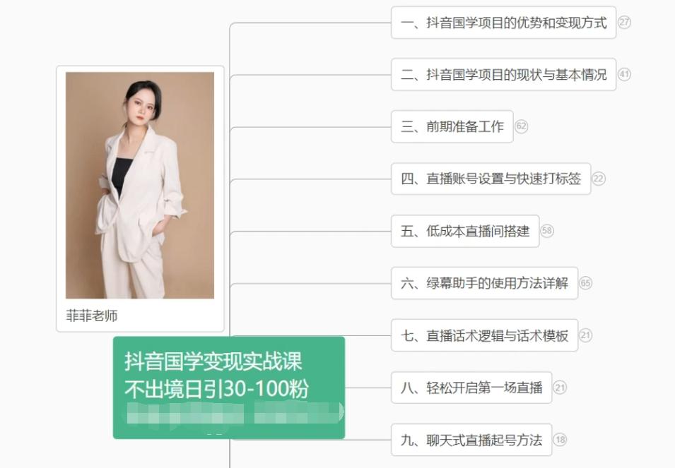 抖音国学变现项目：不出境日引30-100粉实战课程-副业团