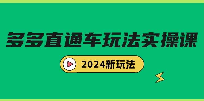 (9412期)多多直通车玩法实战课,2024新玩法(7节课)-副业团
