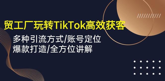 外贸工厂玩转TikTok高效获客,多种引流方式/账号定位/爆款打造/全方位讲解-副业团