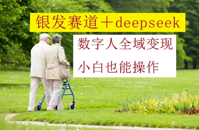银发赛道+deepseek数字人全域变现,小白也能操作-副业团