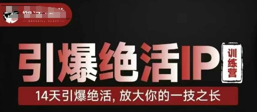 引爆绝活IP训练营,14天引爆绝活,放大你的一技之长-副业团