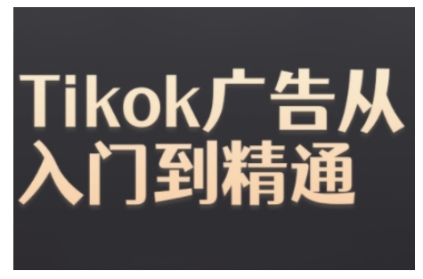Tiktok Ads实操教程,Tiktok广告从入门到精通-副业团