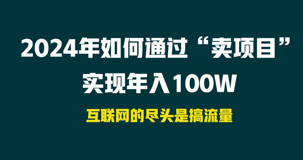 2024年如何通过“卖项目”实现年入100W-副业团