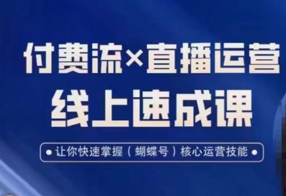 视频号付费流实操课程,付费流✖️直播运营速成课,让你快速掌握视频号核心运营技能-副业团