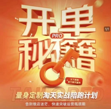 淘宝开单秘籍PRO,量身定制淘天实战陪跑计划,告别做店迷茫、快速突破运营瓶颈期(更新)-副业团