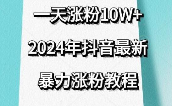 抖音最新暴力涨粉教程，视频去重，一天涨粉10w+，效果太暴力了，刷新你们的认知【揭秘】-副业团