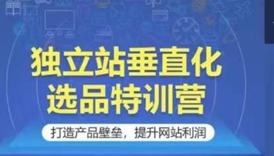 独立站垂直化选品特训营,打造产品壁垒,提升网站利润-副业团