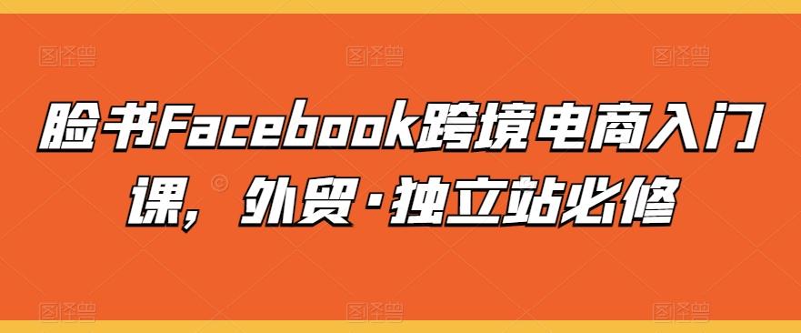 脸书Facebook跨境电商入门课,外贸·独立站必修-副业团